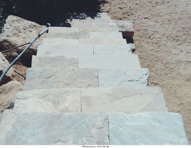 Random Wallers with Flagstone Stairs - JRM Stonework